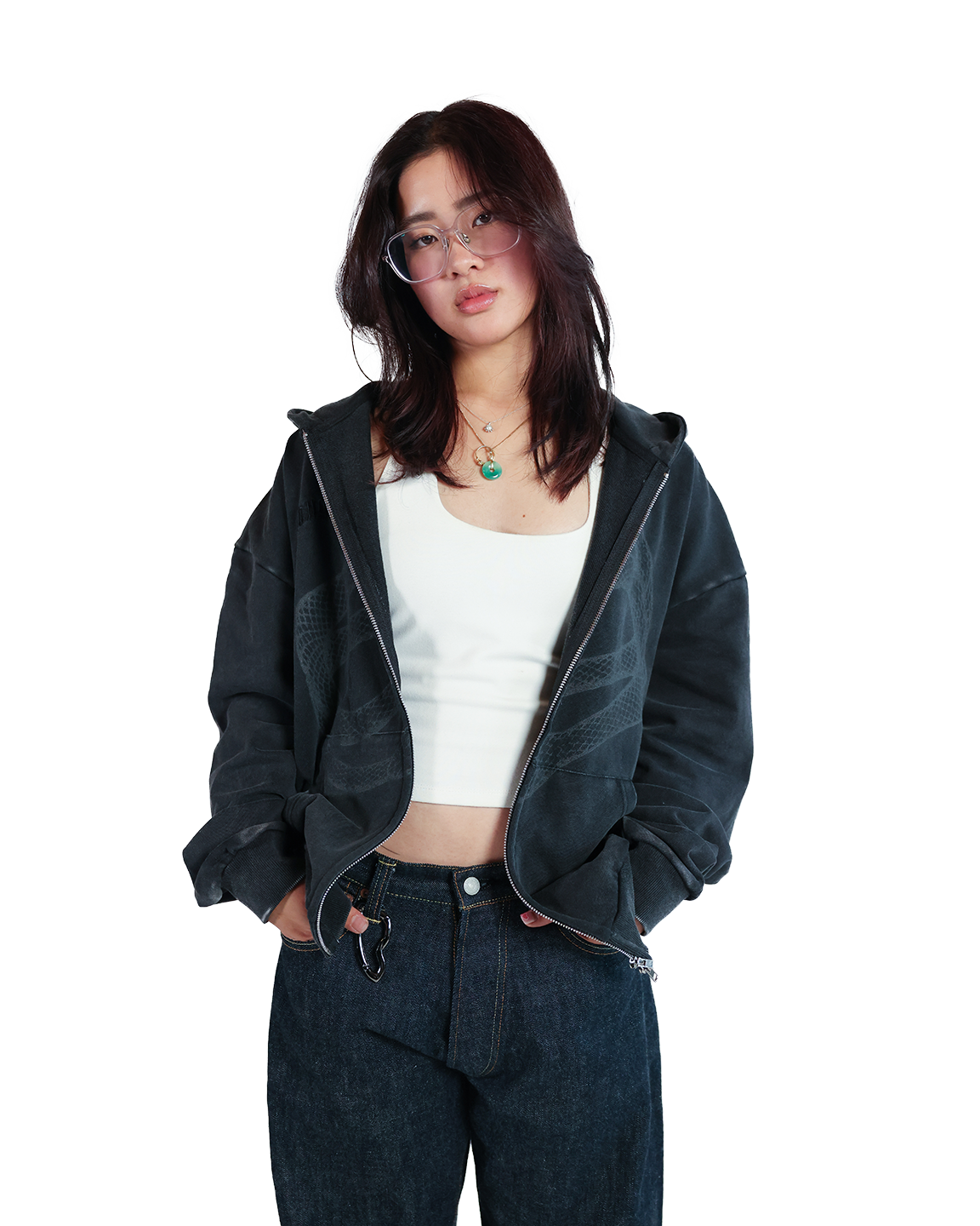 Snake Zip-up Hoodie