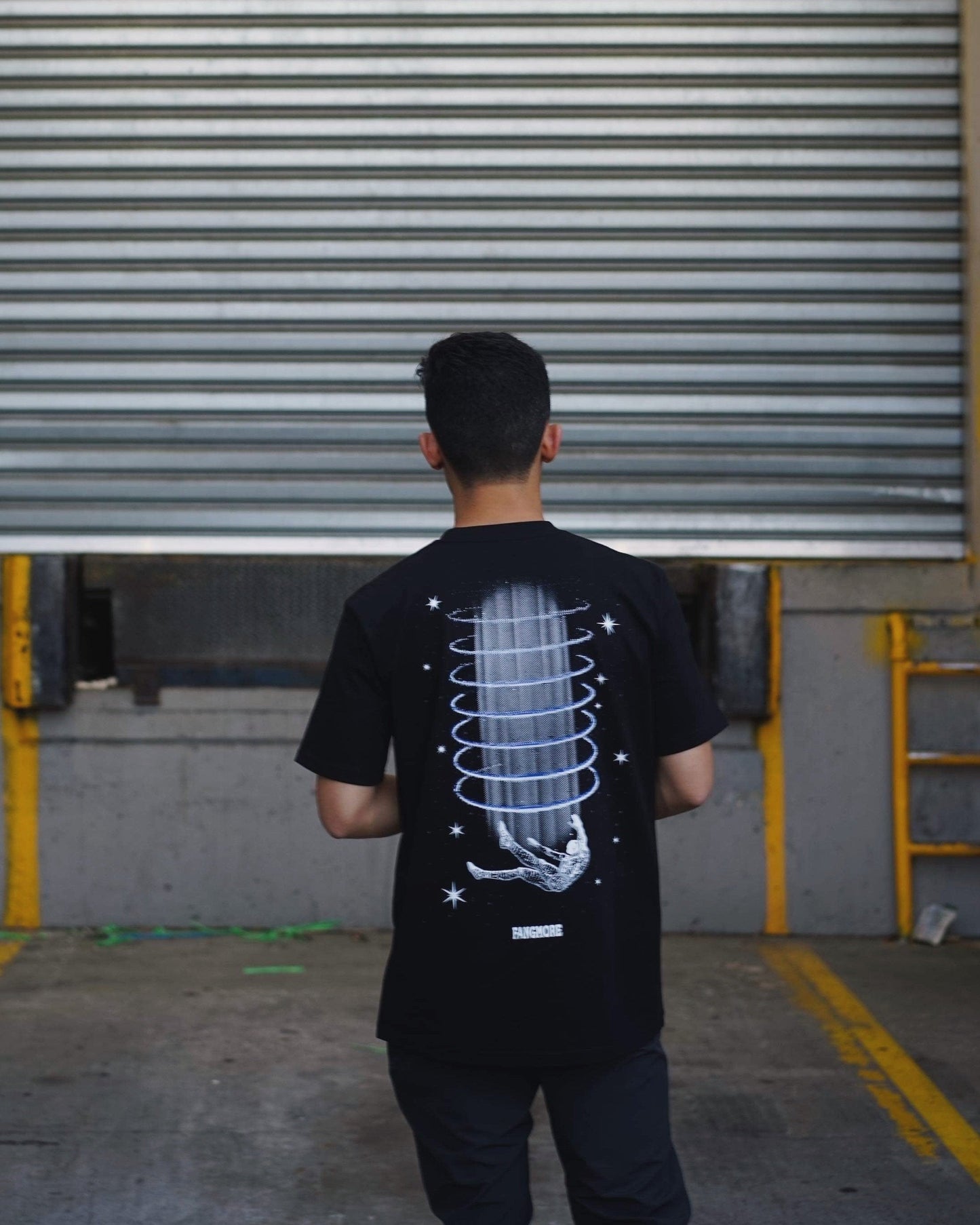 BY FALLING WE LEARN TEE - BLACK.