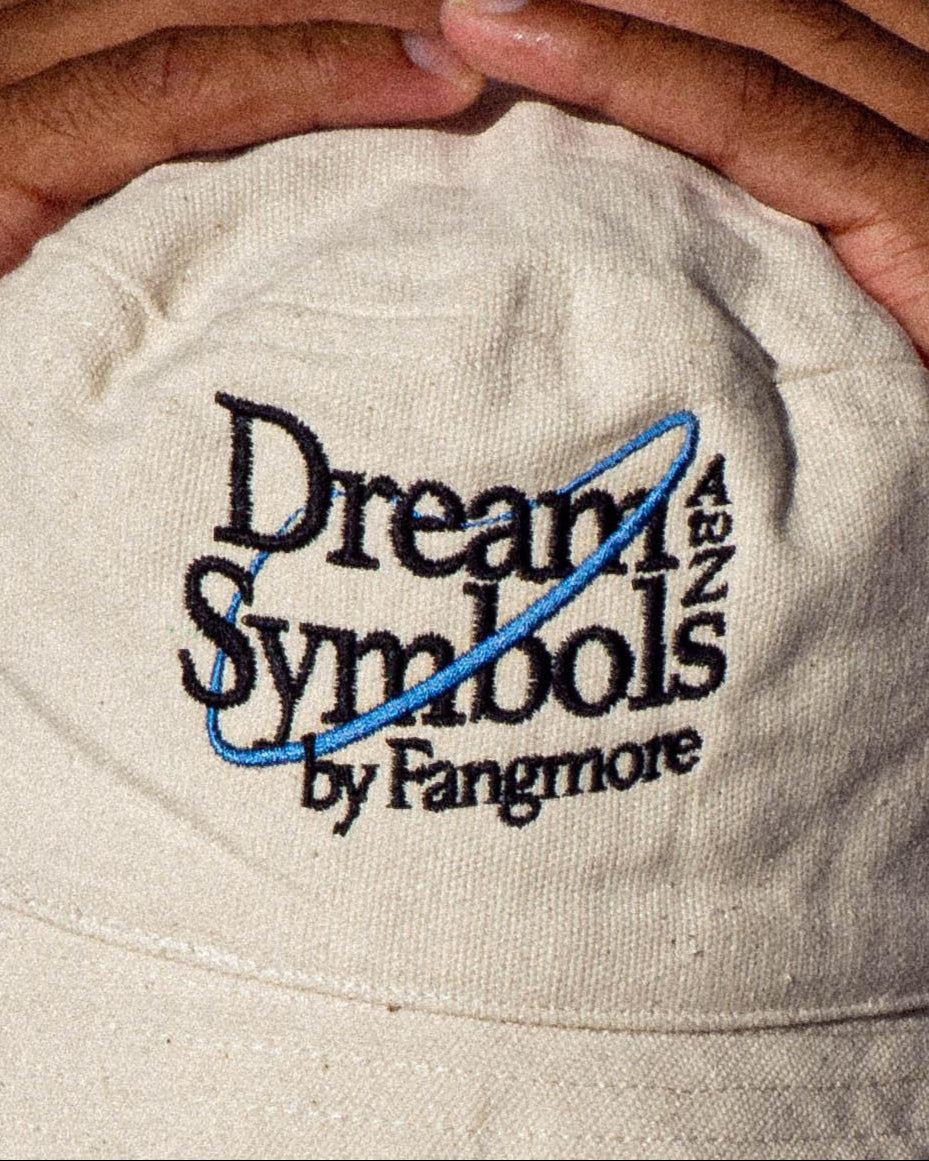 DREAM SYMBOLS BUCKET HAT - CREAM - FANGMORE