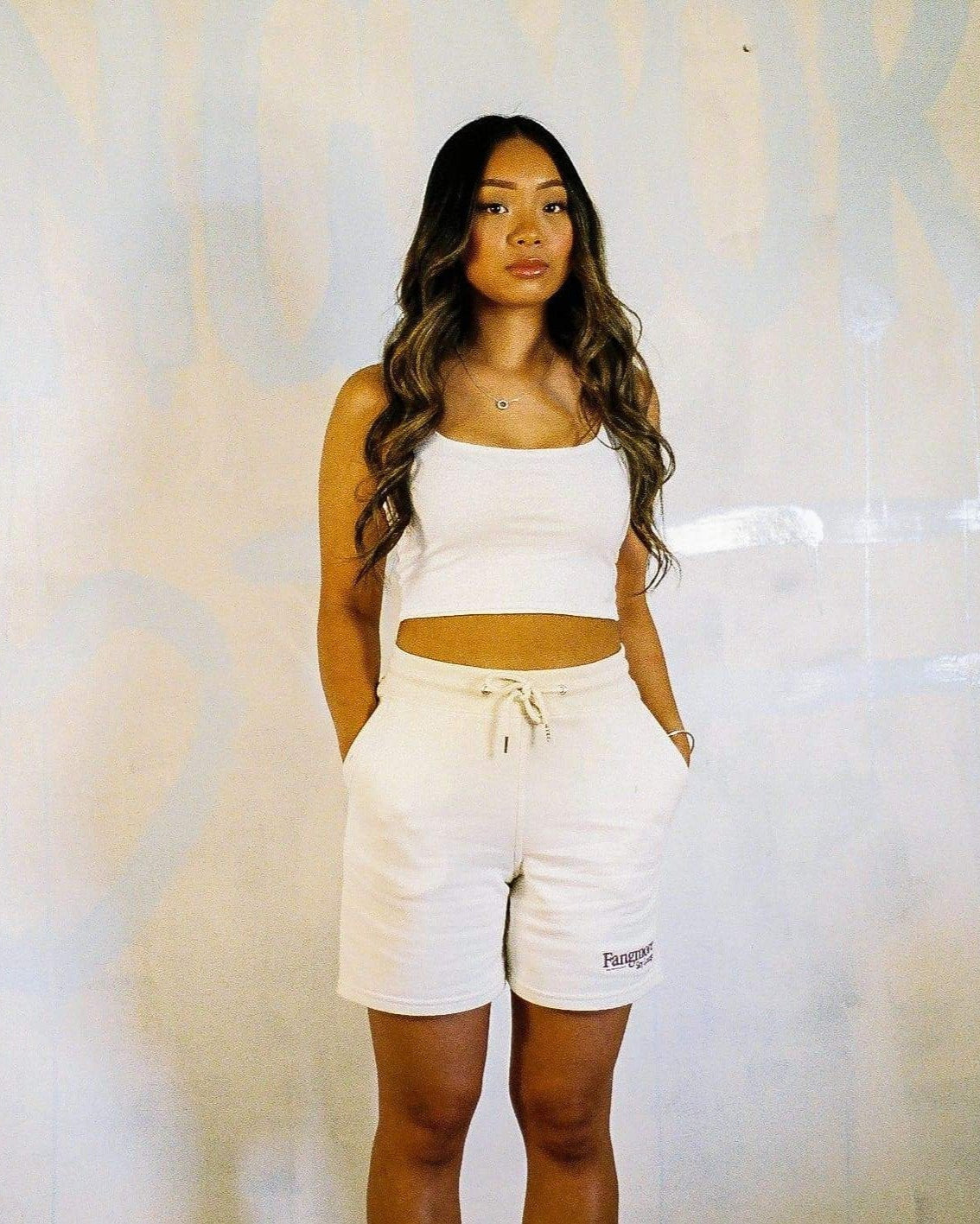 SKY LOUNGE SHORTS - CREAM - FANGMORE