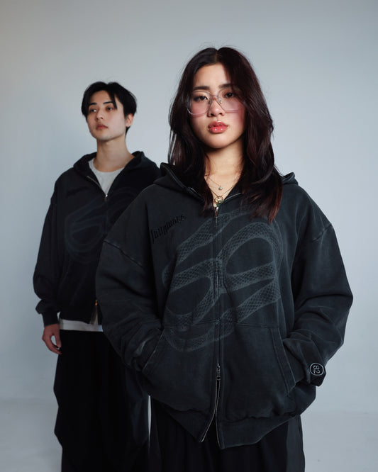 Snake Zip-up Hoodie