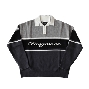 Tri-tone Rugby Knit Sweater