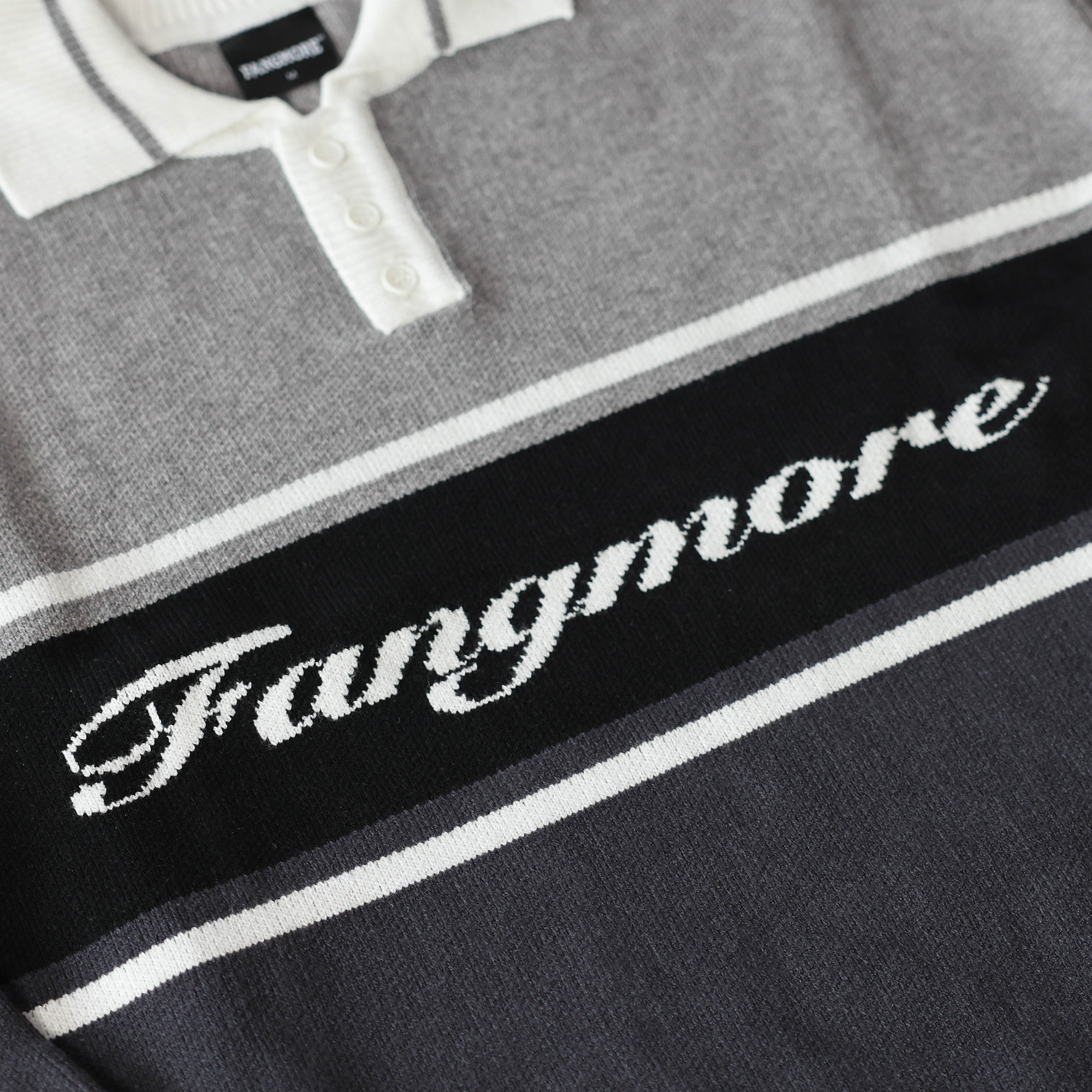 Tri-tone Rugby Knit Sweater