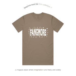 FANGMORE BAND TEE - COFFEE.