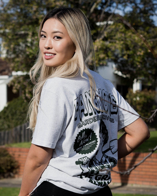 GARDENING TEE - LIGHT GREY - FANGMORE